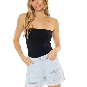 KANCAN Rosie High Rise Distressed Denim Jean Shorts - Size 5/26